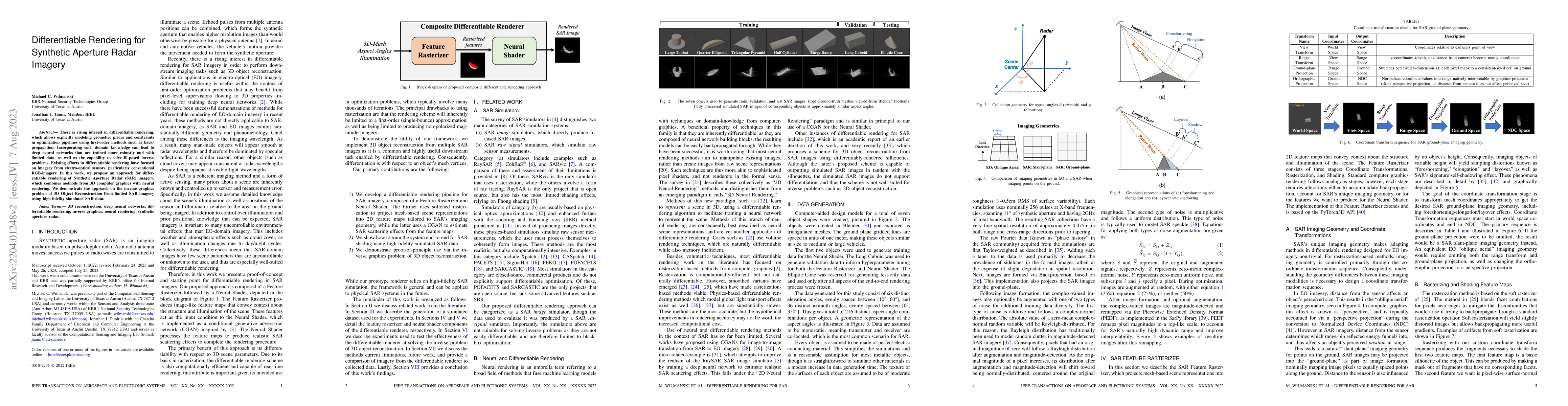 Thumbnail for Differentiable Rendering for Synthetic Aperture Radar Imagery