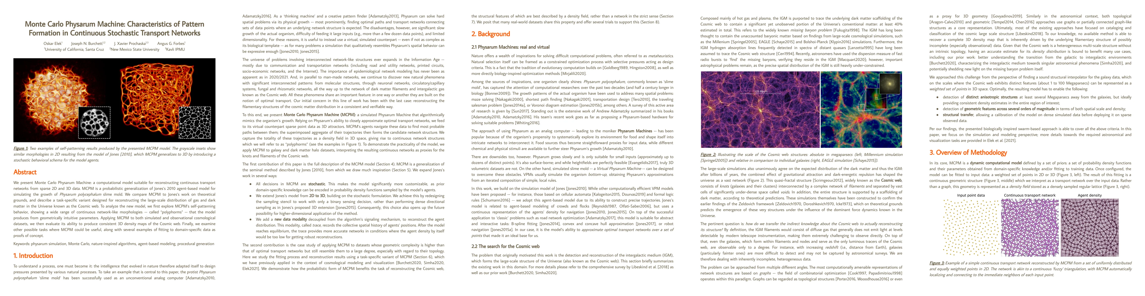 Thumbnail for Monte Carlo Physarum Machine: Characteristics of Pattern Formation in
  Continuous Stochastic Transport Networks