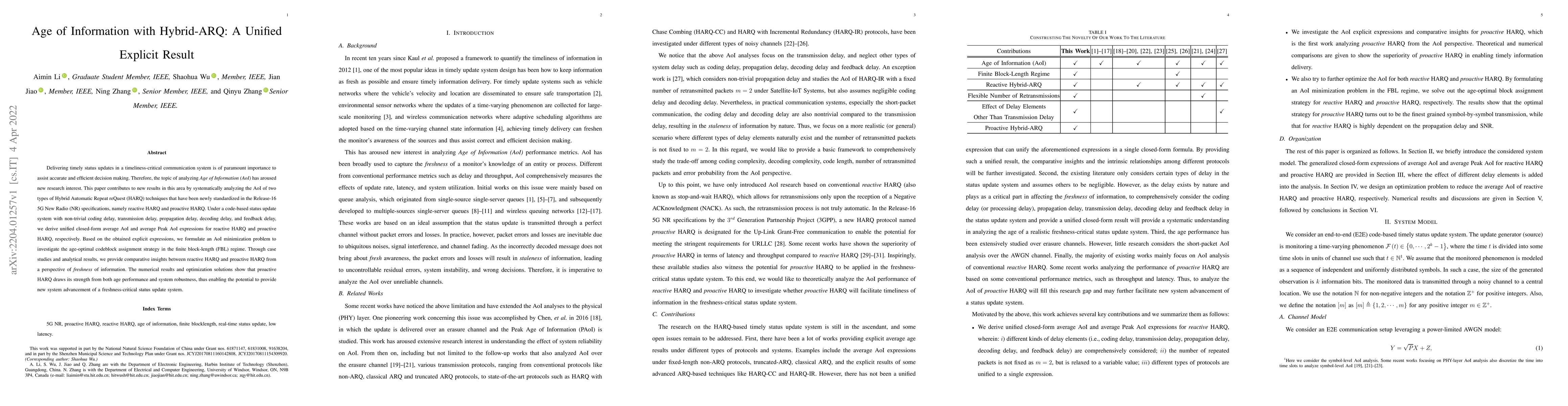 Thumbnail for Age of Information with Hybrid-ARQ: A Unified Explicit Result