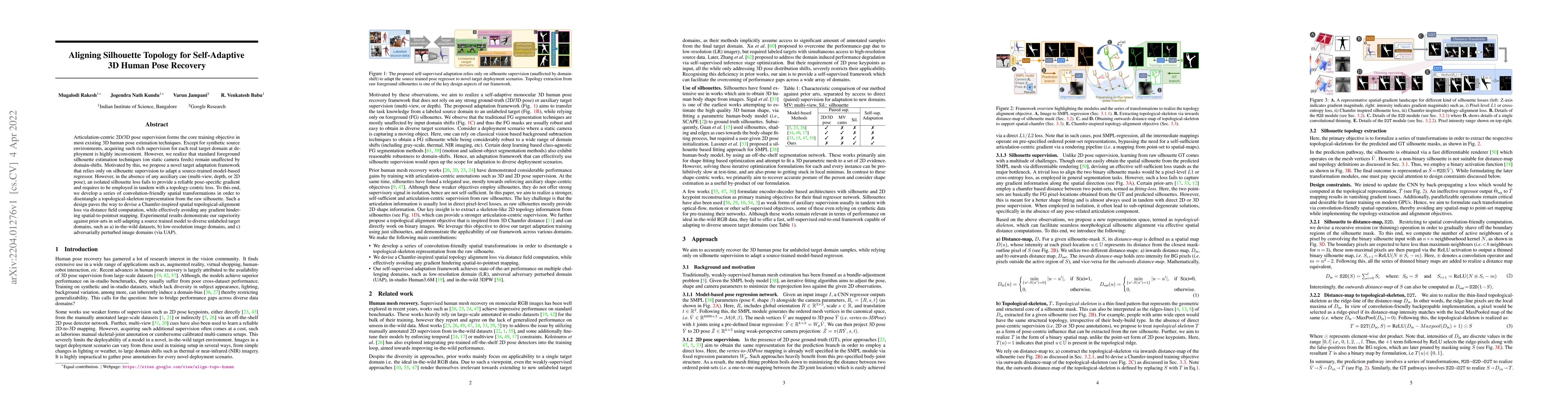 Thumbnail for Aligning Silhouette Topology for Self-Adaptive 3D Human Pose Recovery
