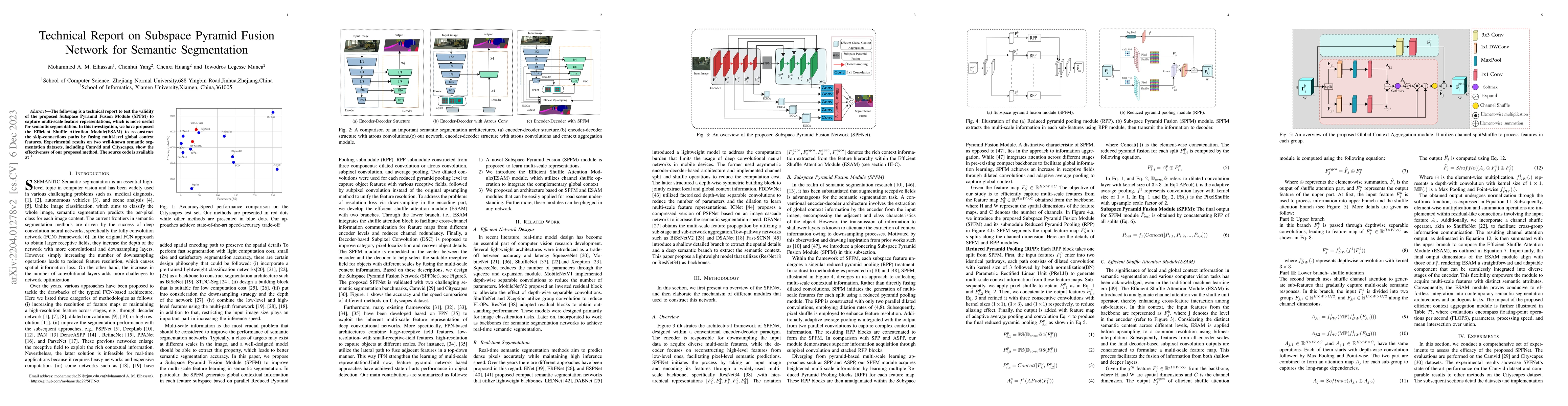 Thumbnail for Technical Report on Subspace Pyramid Fusion Network for Semantic
  Segmentation