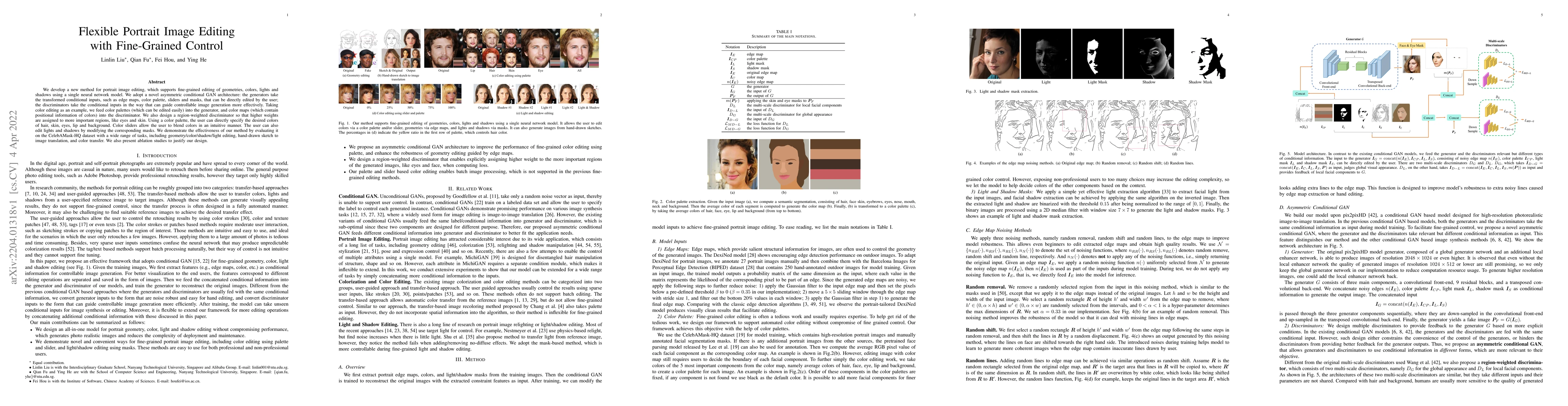 Thumbnail for Flexible Portrait Image Editing with Fine-Grained Control