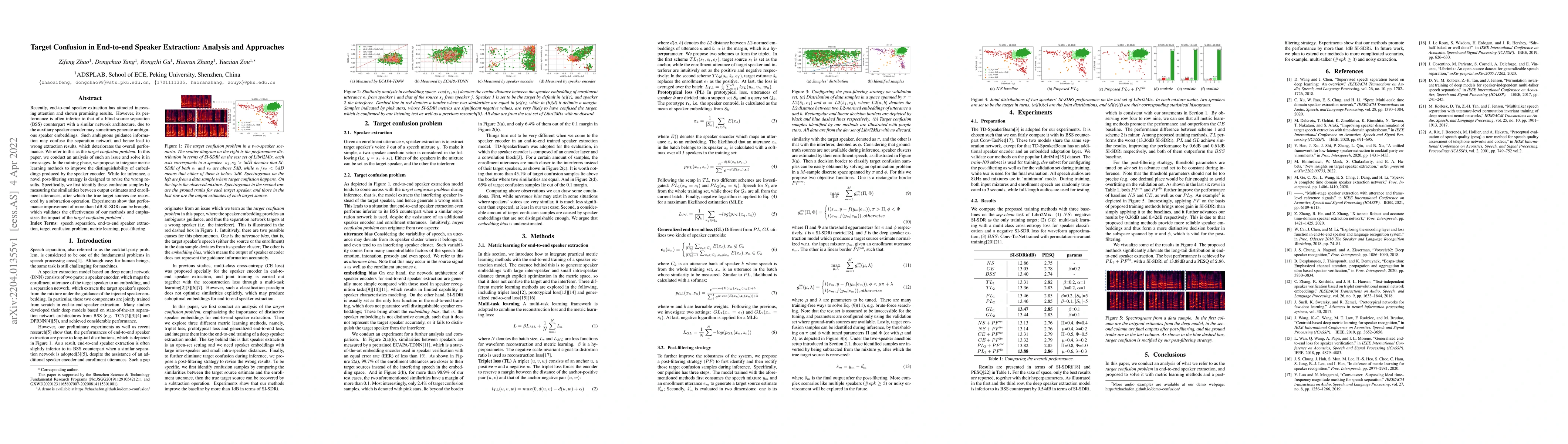 Thumbnail for Target Confusion in End-to-end Speaker Extraction: Analysis and
  Approaches