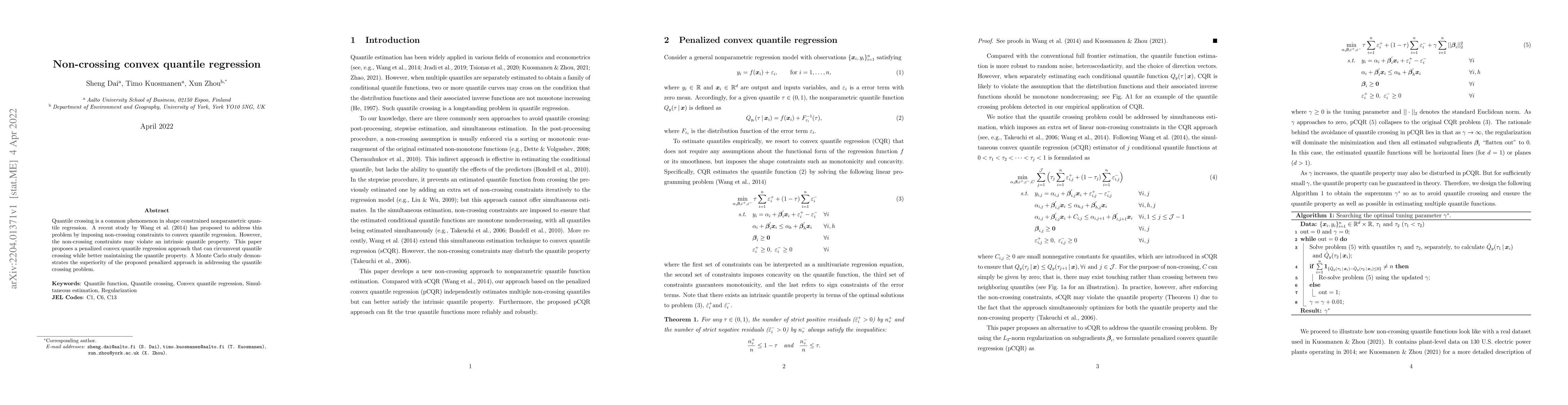 Thumbnail for Non-crossing convex quantile regression
