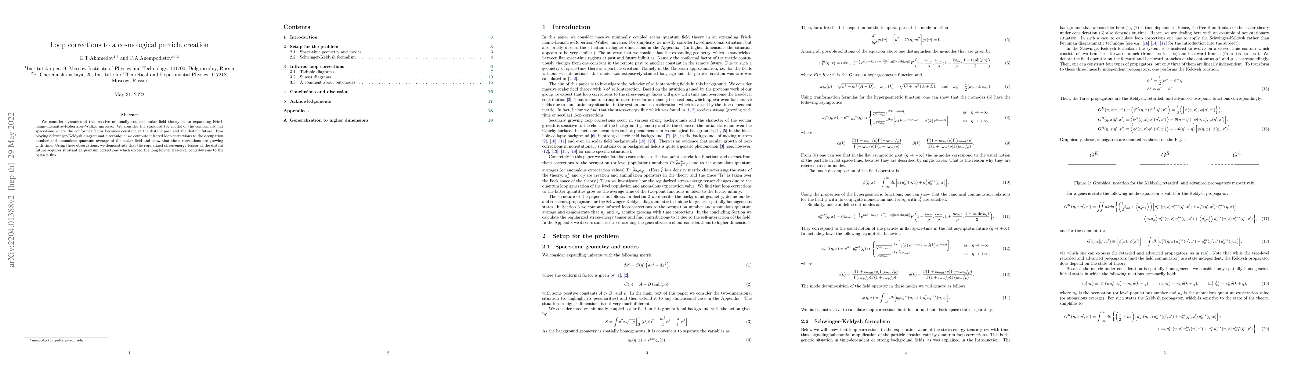 Thumbnail for Loop corrections to a cosmological particle creation
