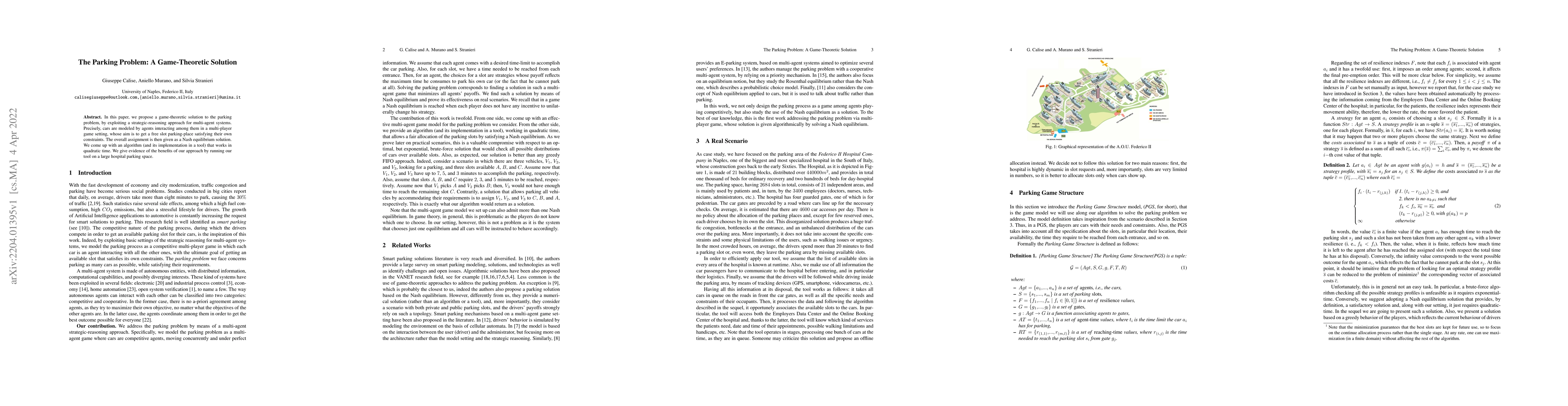 Thumbnail for The Parking Problem: A Game-Theoretic Solution