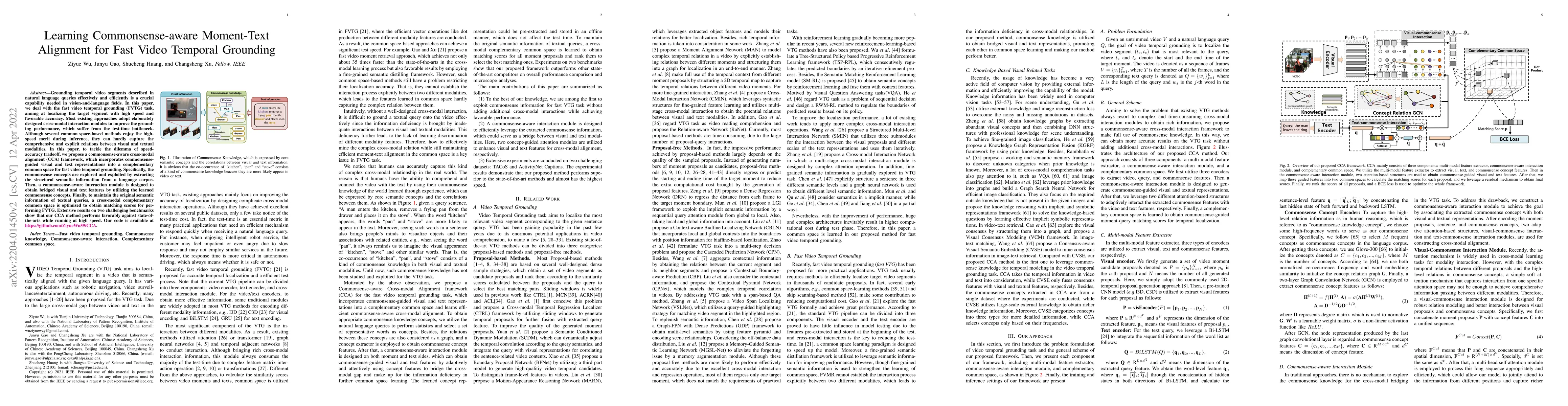 Thumbnail for Learning Commonsense-aware Moment-Text Alignment for Fast Video Temporal
  Grounding