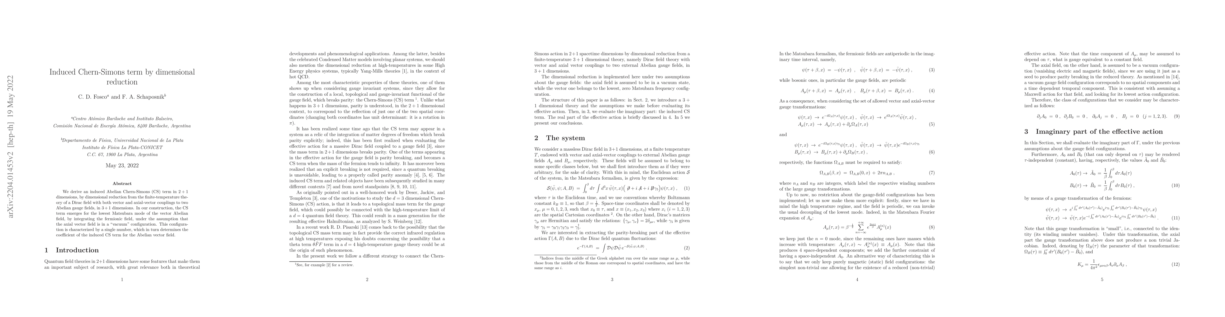 Thumbnail for Induced Chern-Simons term by dimensional reduction
