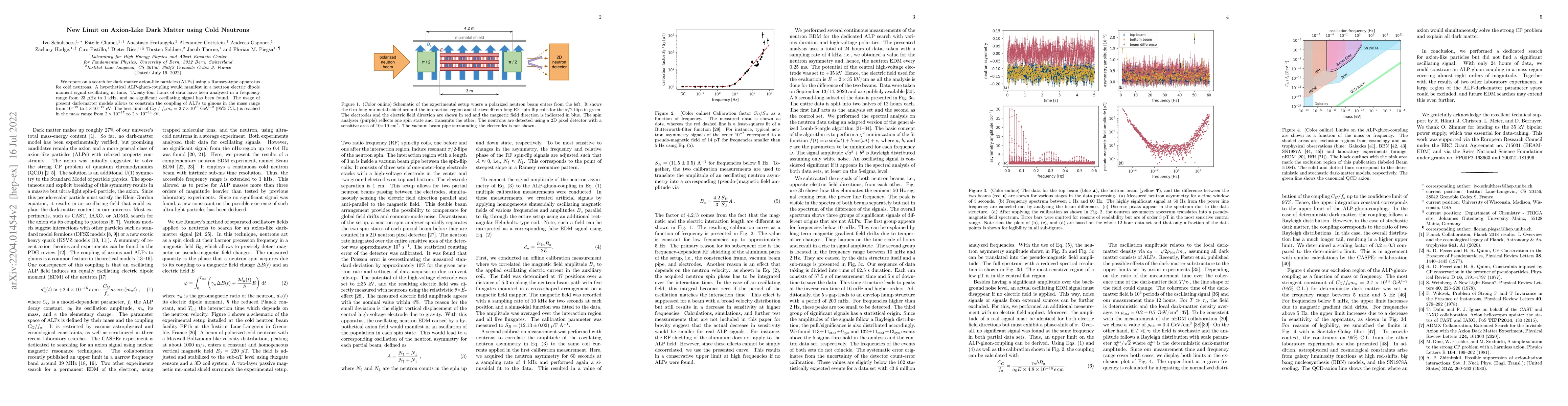 Thumbnail for New Limit on Axion-Like Dark Matter using Cold Neutrons