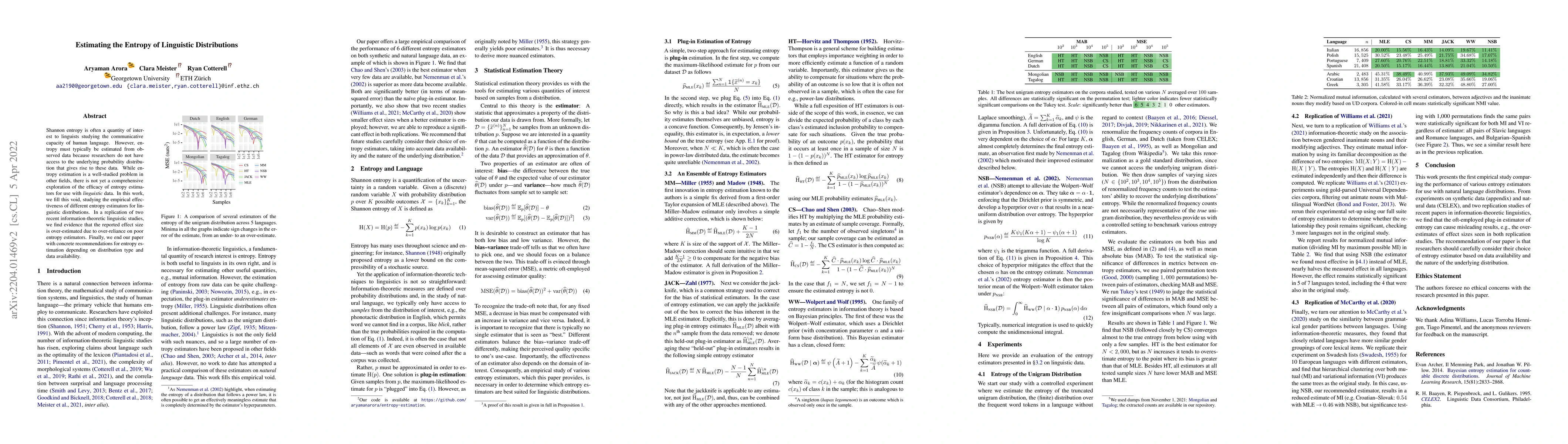 Thumbnail for Estimating the Entropy of Linguistic Distributions