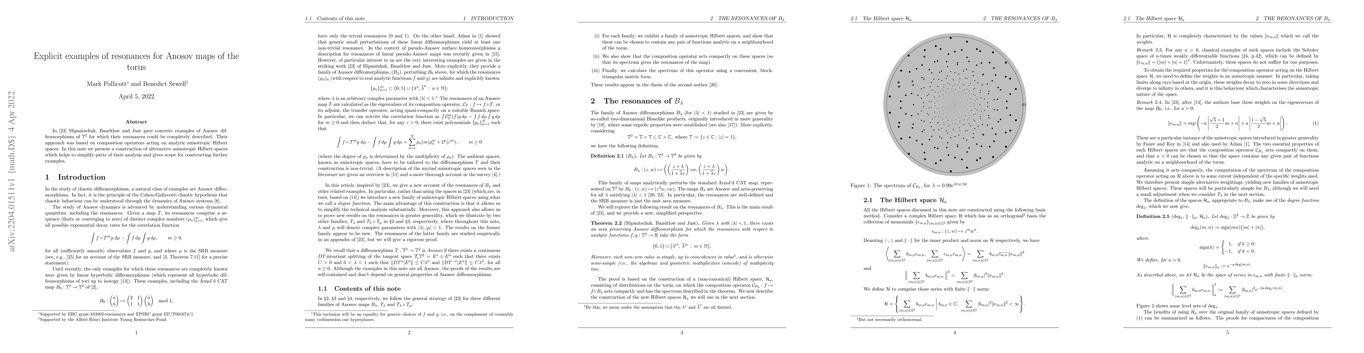 Thumbnail for Explicit examples of resonances for Anosov maps of the torus