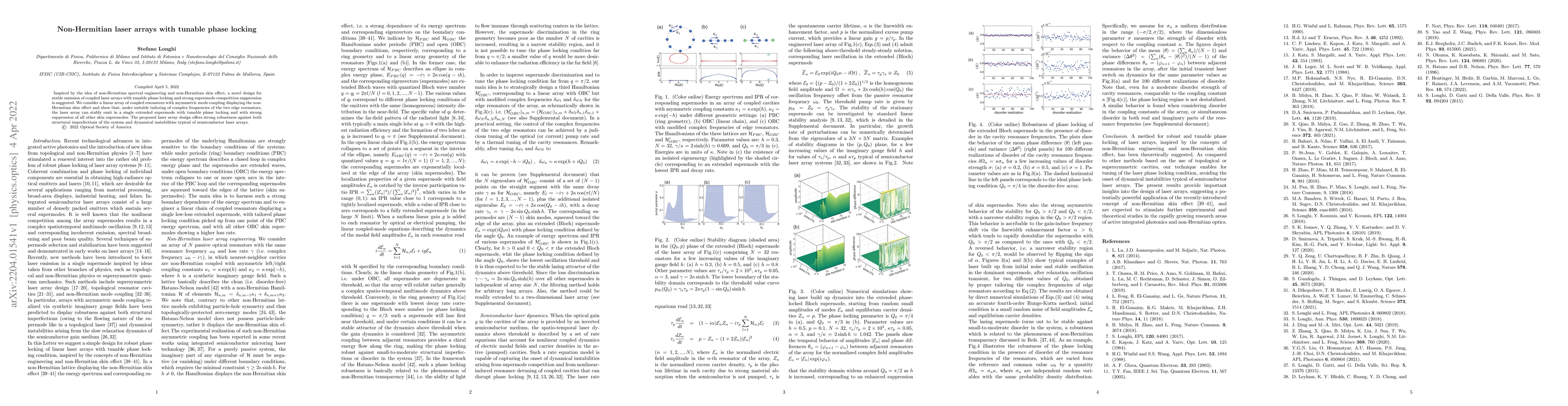 Thumbnail for Non-Hermitian laser arrays with tunable phase locking