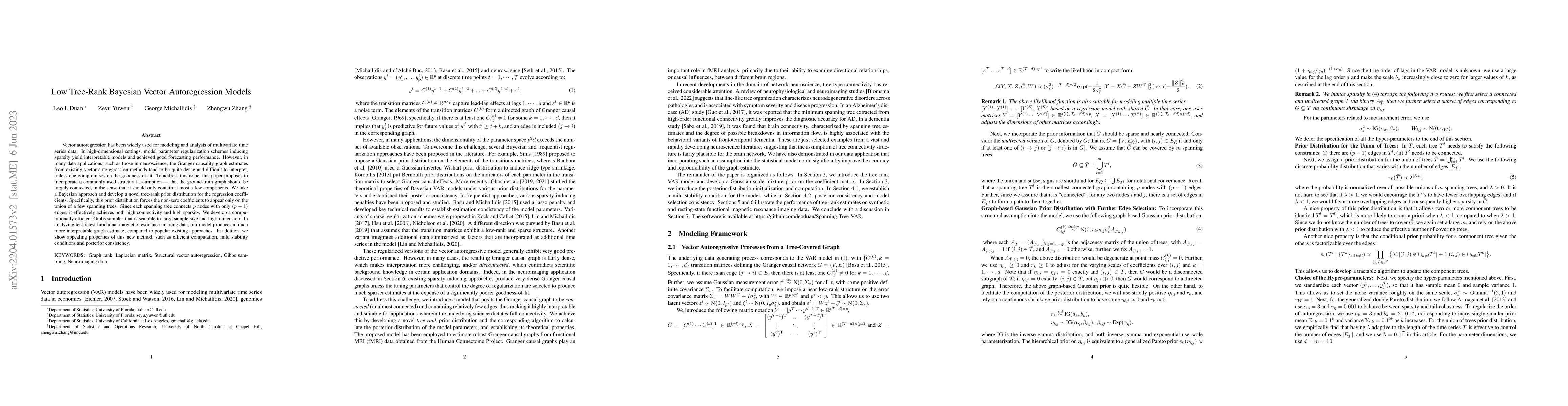 Thumbnail for Low Tree-Rank Bayesian Vector Autoregression Model