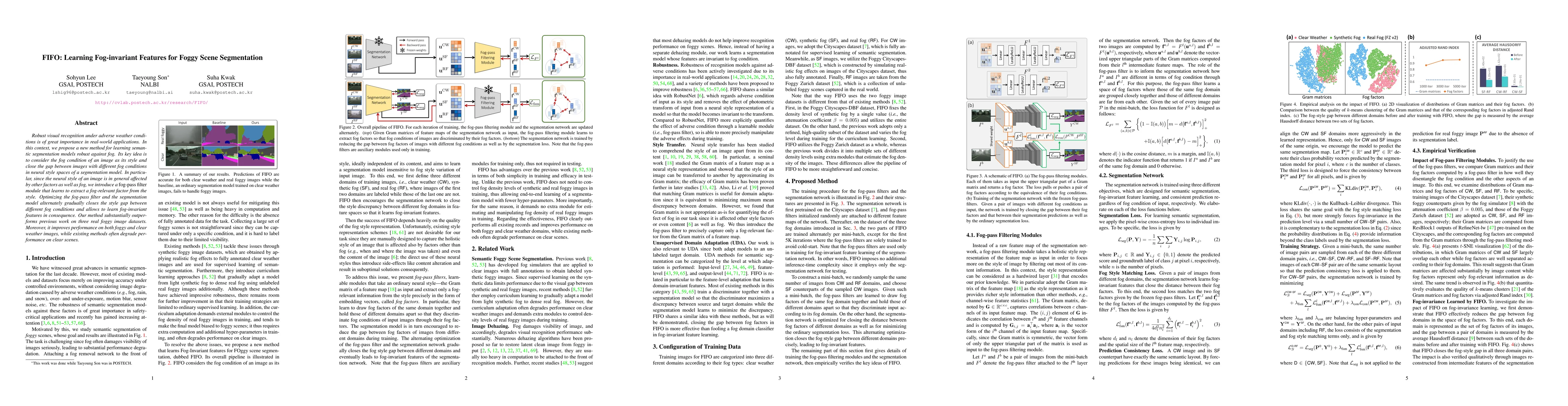 Thumbnail for FIFO: Learning Fog-invariant Features for Foggy Scene Segmentation