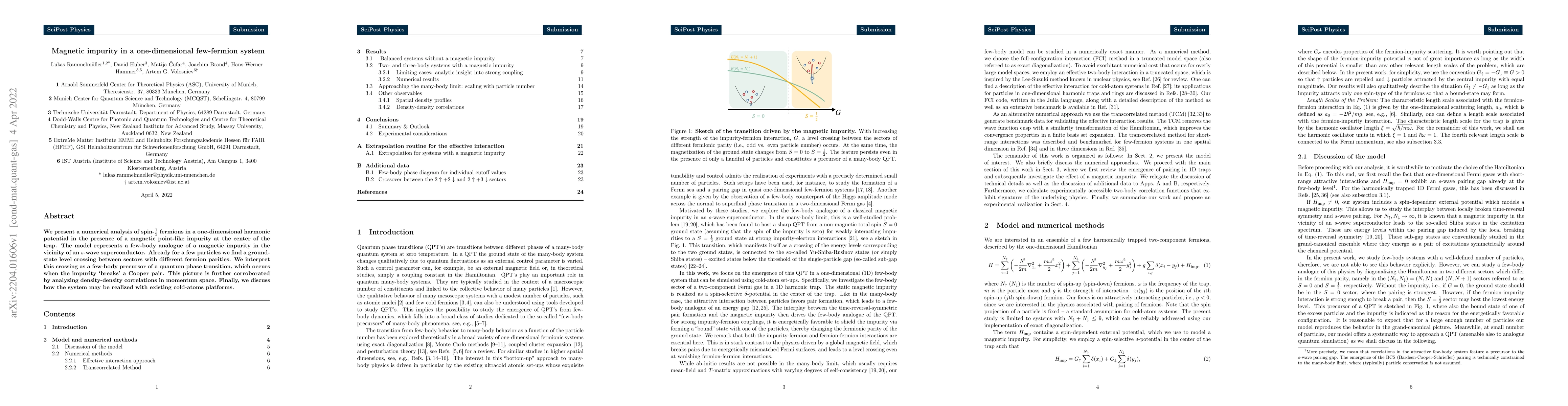 Thumbnail for Magnetic impurity in a one-dimensional few-fermion system