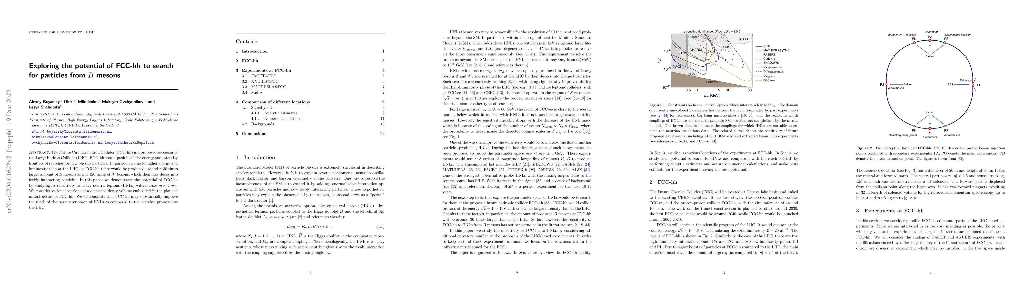 Thumbnail for Exploring the potential of FCC-hh to search for particles from $B$
  mesons