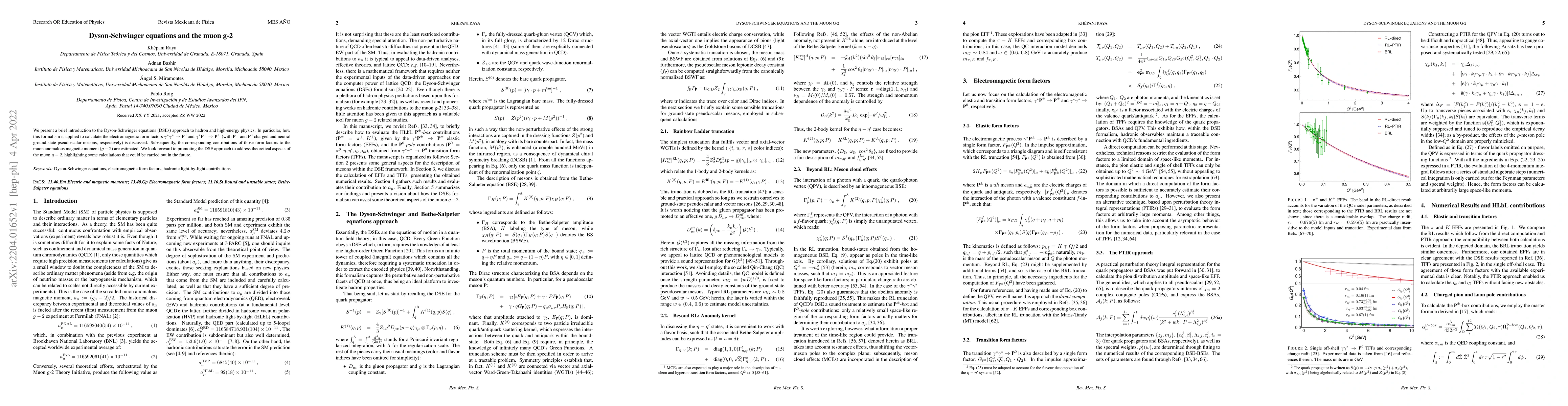 Thumbnail for Dyson-Schwinger equations and the muon g-2
