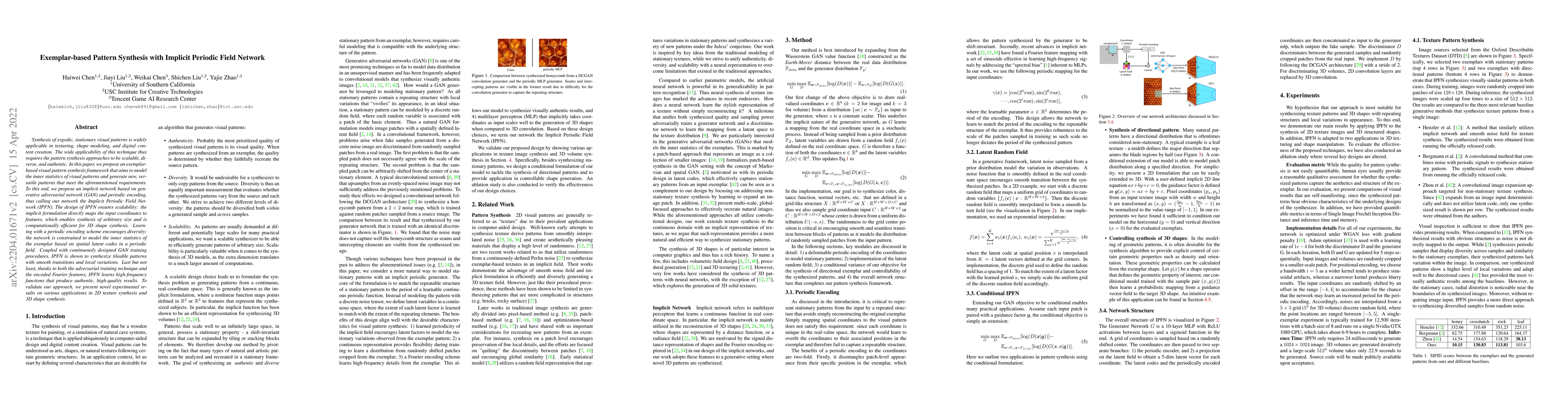 Thumbnail for Exemplar-based Pattern Synthesis with Implicit Periodic Field Network