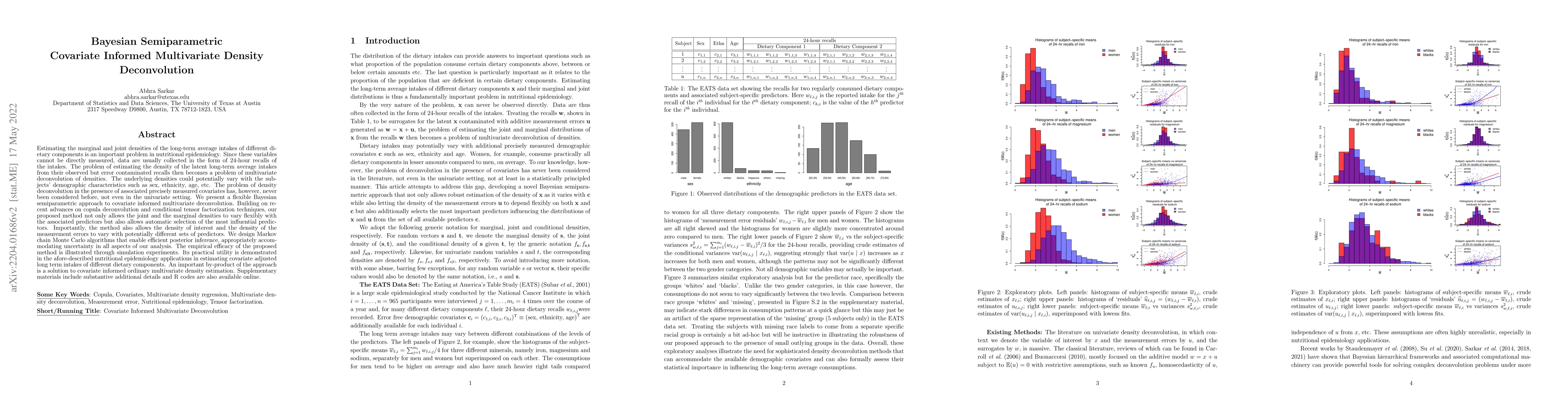 Thumbnail for Bayesian Semiparametric Covariate Informed Multivariate Density
  Deconvolution