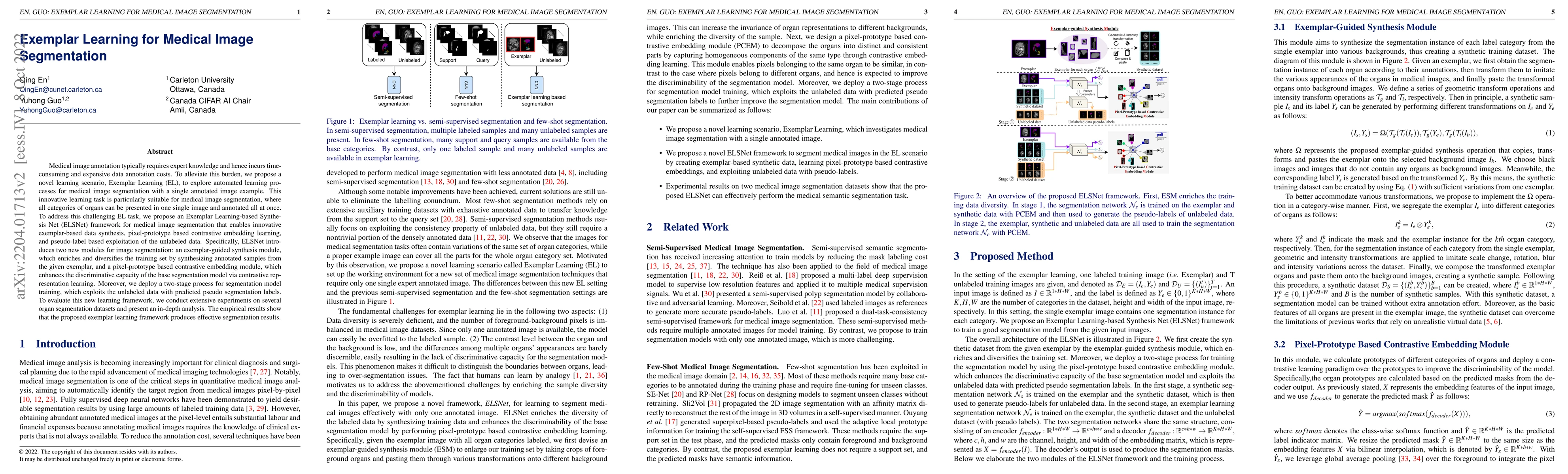 Thumbnail for Exemplar Learning for Medical Image Segmentation
