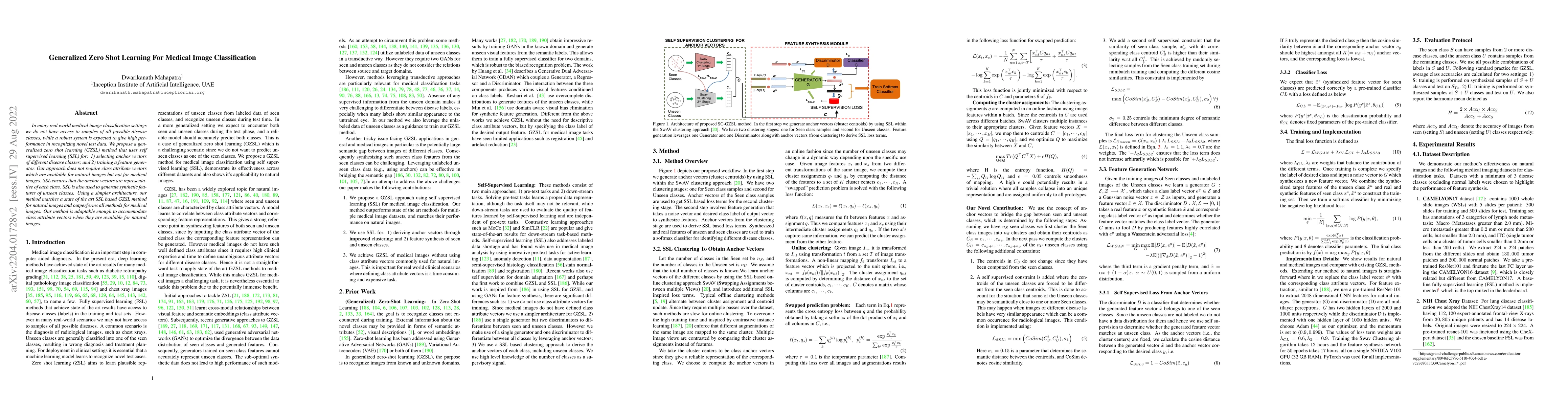 Thumbnail for Interpretable Saliency Maps And Self-Supervised Learning For Generalized
  Zero Shot Medical Image Classification
