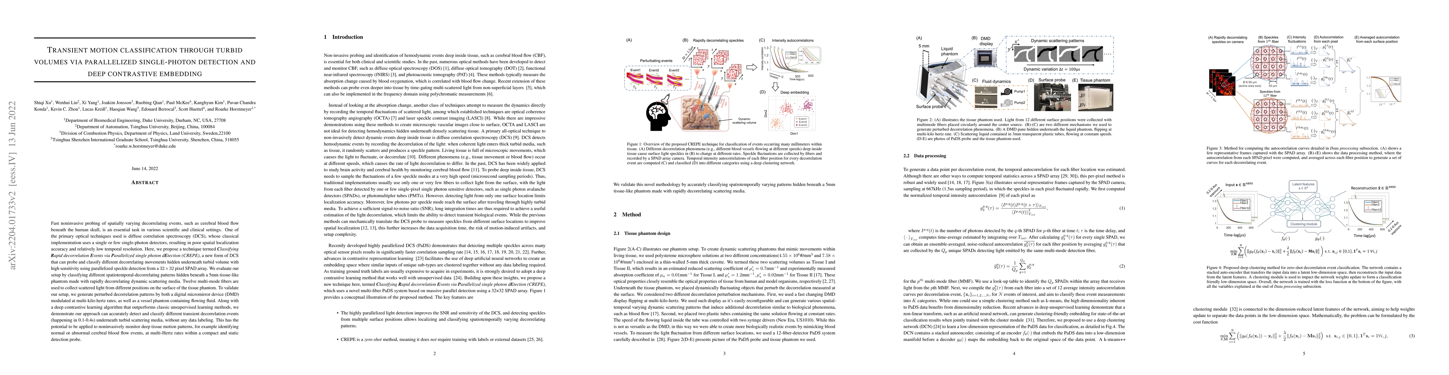 Thumbnail for Transient motion classification through turbid volumes via parallelized
  single-photon detection and deep contrastive embedding