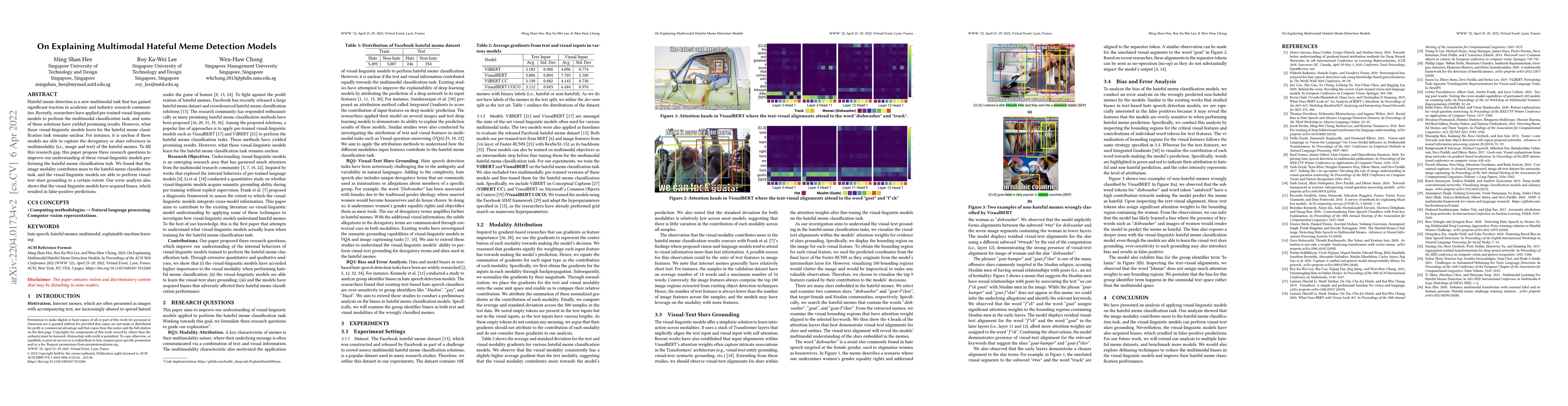 Thumbnail for On Explaining Multimodal Hateful Meme Detection Models