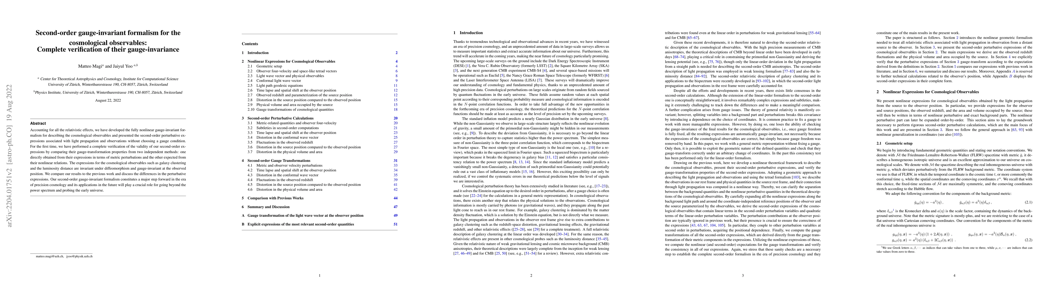 Thumbnail for Second-order gauge-invariant formalism for the cosmological observables:
  Complete verification of their gauge-invariance