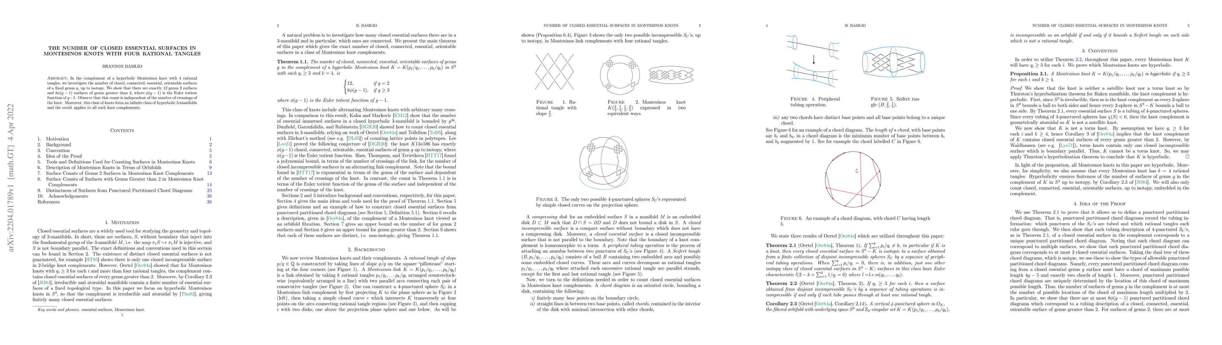Thumbnail for The Number of Closed Essential Surfaces in Montesinos Knots with Four
  Rational Tangles
