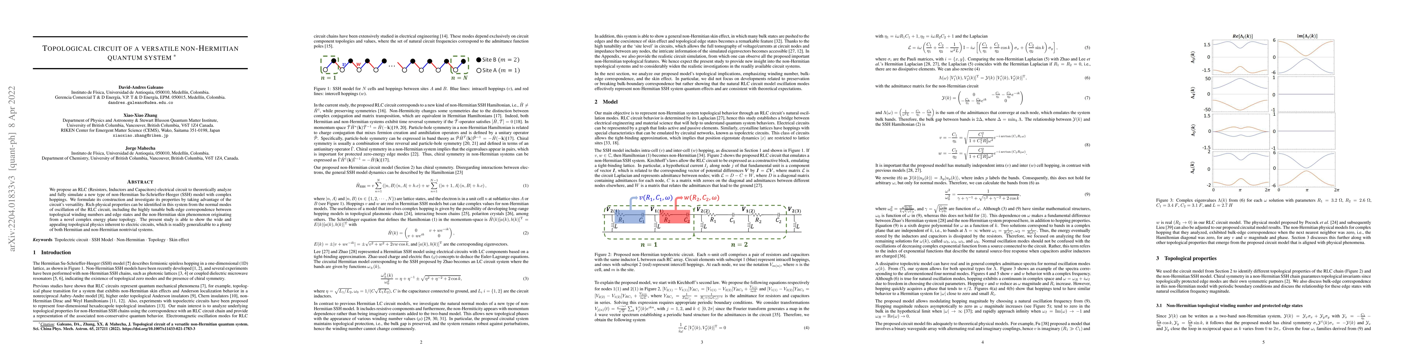 Thumbnail for Topological circuit of a versatile non-Hermitian quantum system