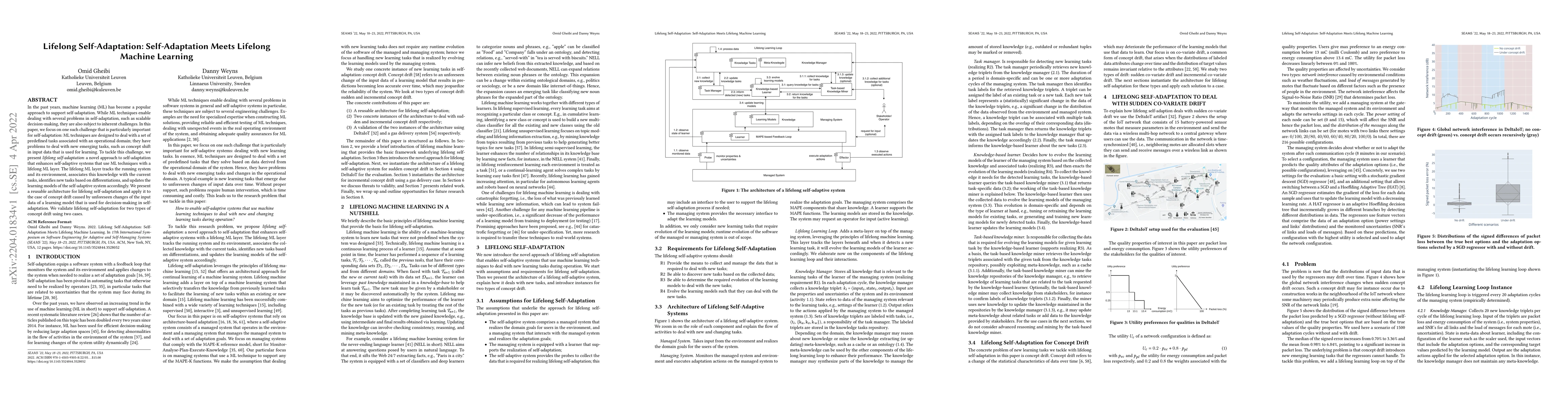 Thumbnail for Lifelong Self-Adaptation: Self-Adaptation Meets Lifelong Machine
  Learning