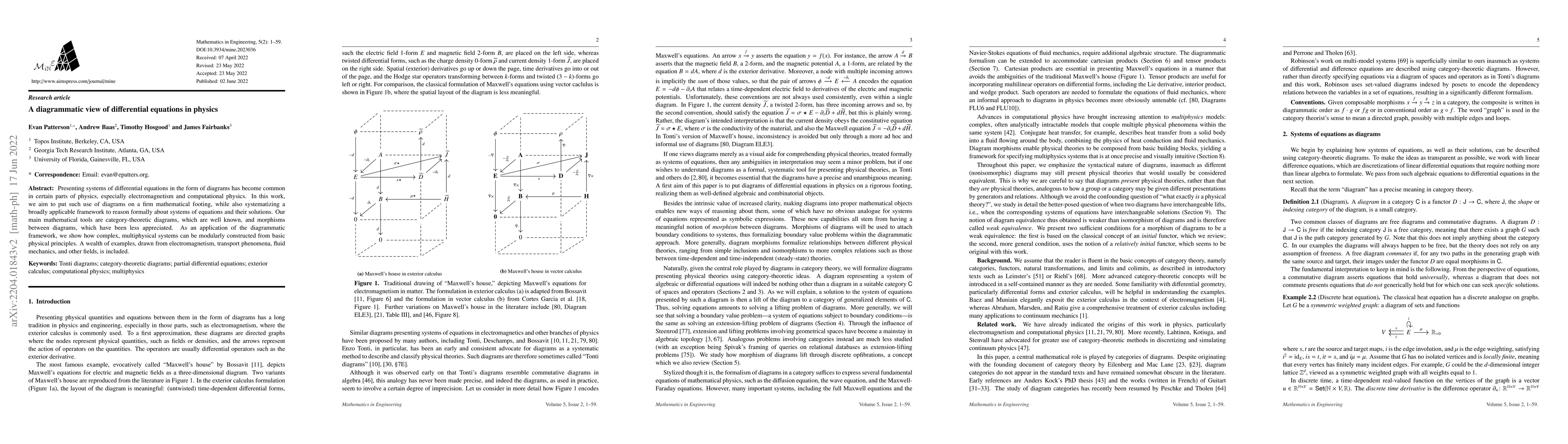 Thumbnail for A diagrammatic view of differential equations in physics