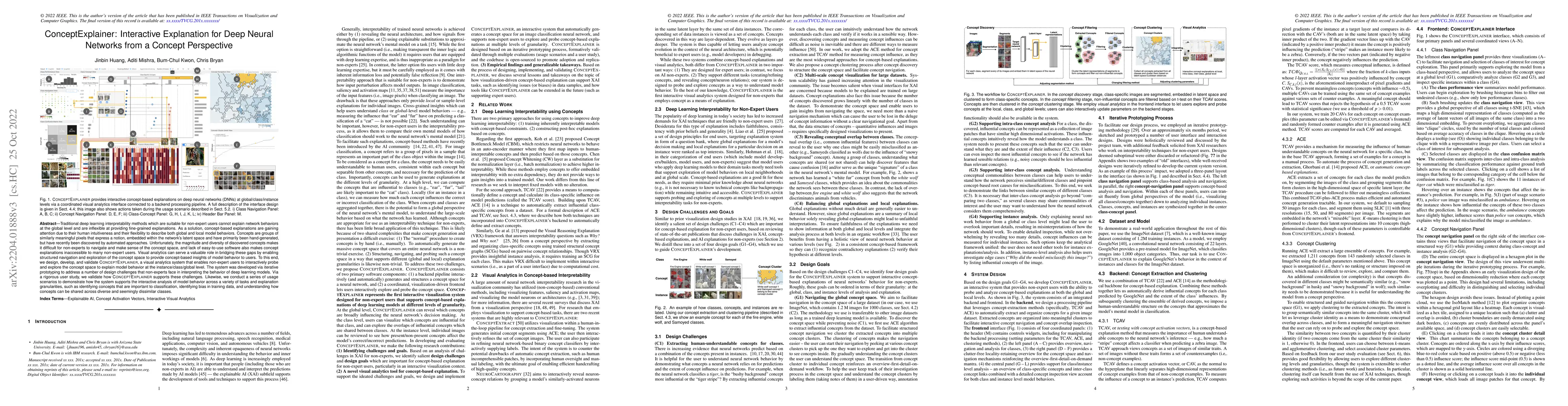 Thumbnail for ConceptExplainer: Interactive Explanation for Deep Neural Networks from
  a Concept Perspective