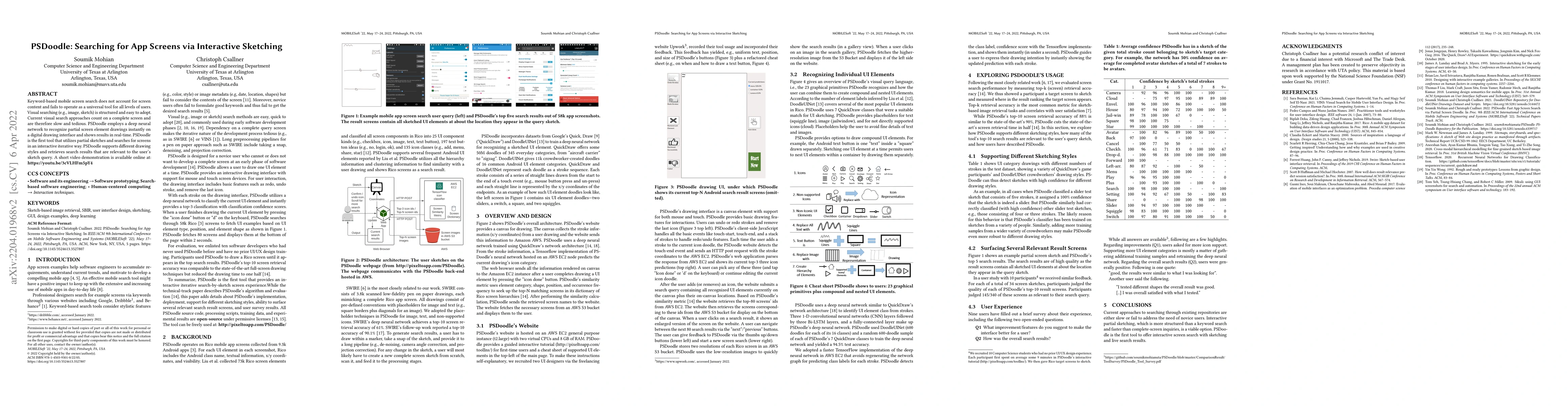 Thumbnail for PSDoodle: Searching for App Screens via Interactive Sketching