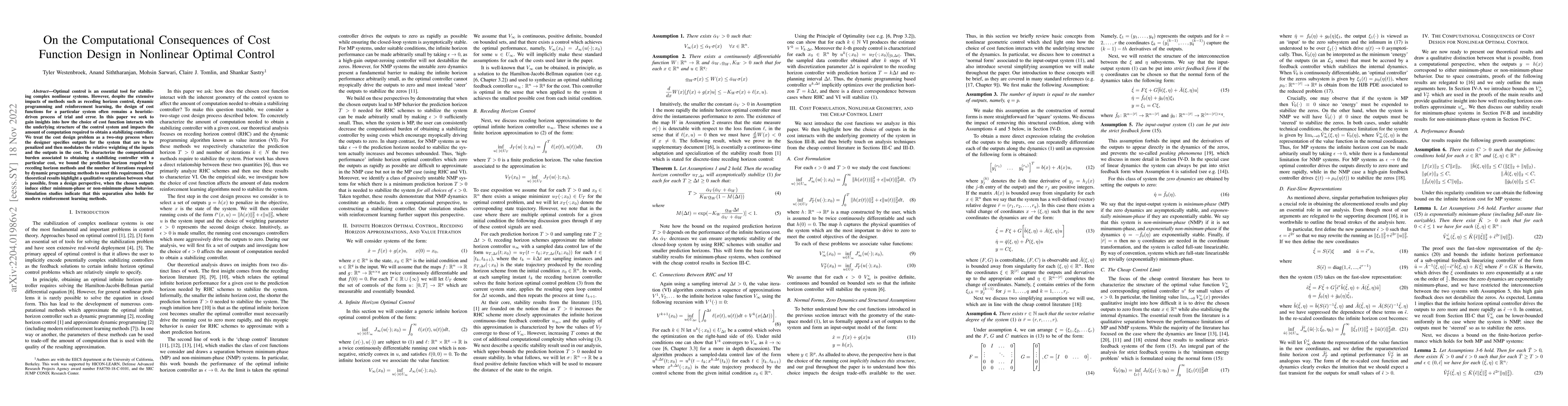 Thumbnail for On the Computational Consequences of Cost Function Design in Nonlinear
  Optimal Control