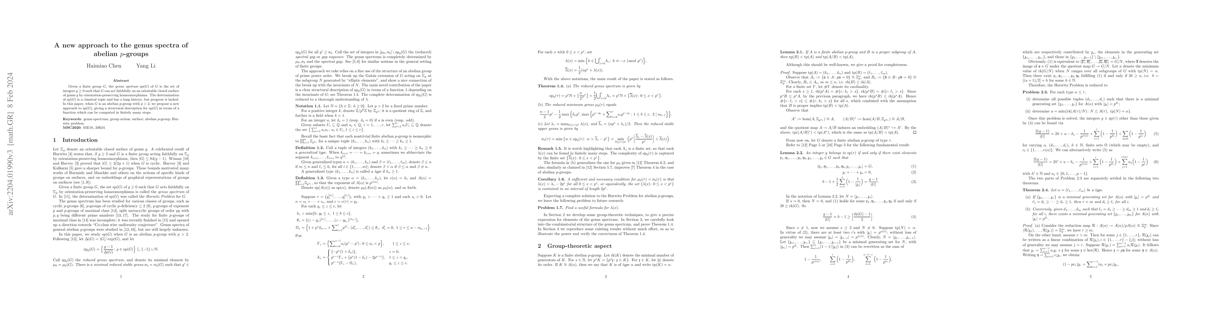 Thumbnail for A new approach to the genus spectra of abelian $p$-groups