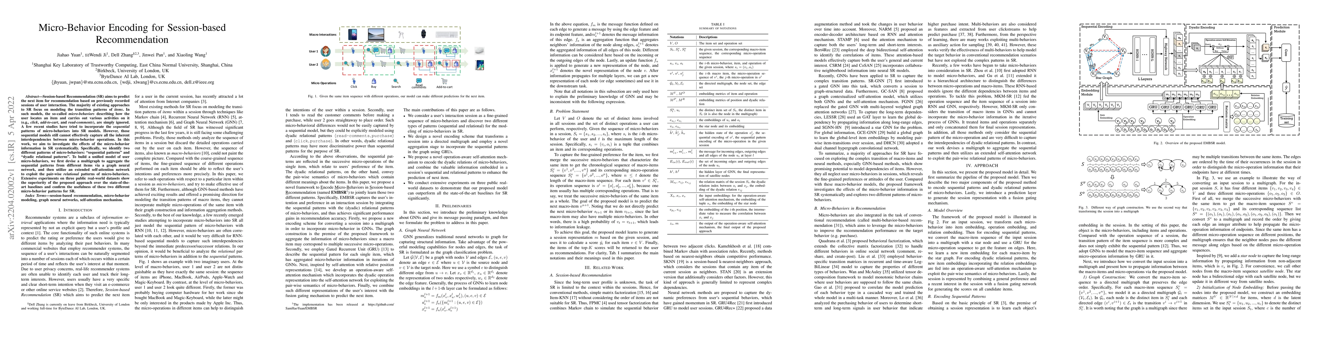 Thumbnail for Micro-Behavior Encoding for Session-based Recommendation