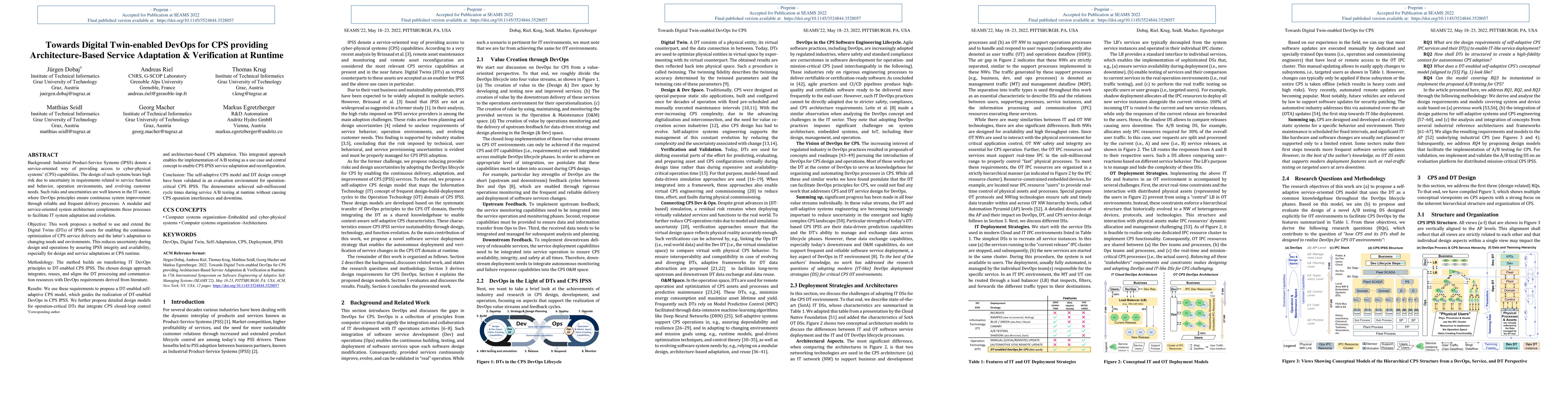 Thumbnail for Towards Digital Twin-enabled DevOps for CPS providing Architecture-Based
  Service Adaptation & Verification at Runtime