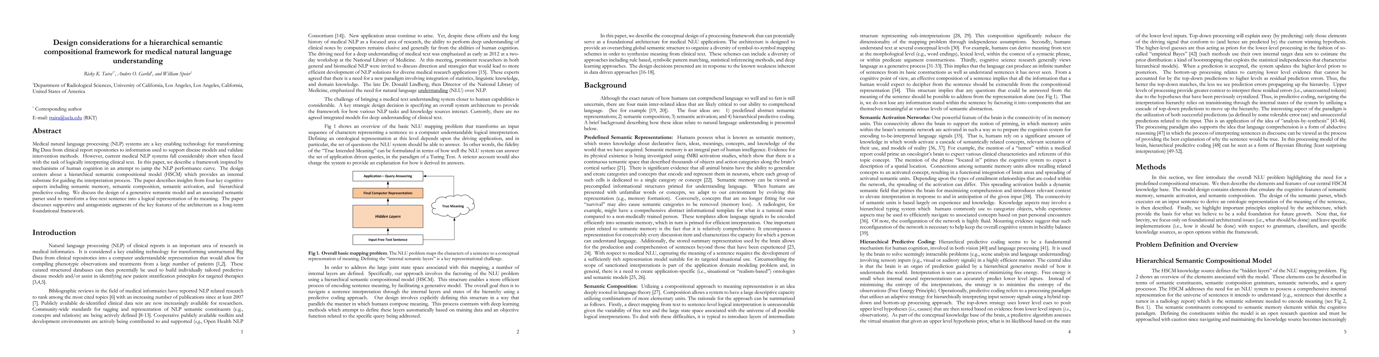 Thumbnail for Design considerations for a hierarchical semantic compositional
  framework for medical natural language understanding