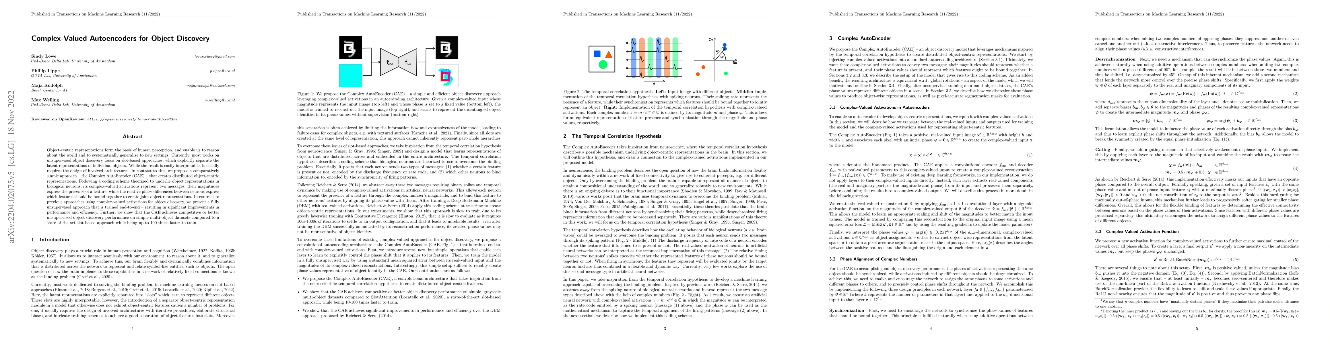 Thumbnail for Complex-Valued Autoencoders for Object Discovery