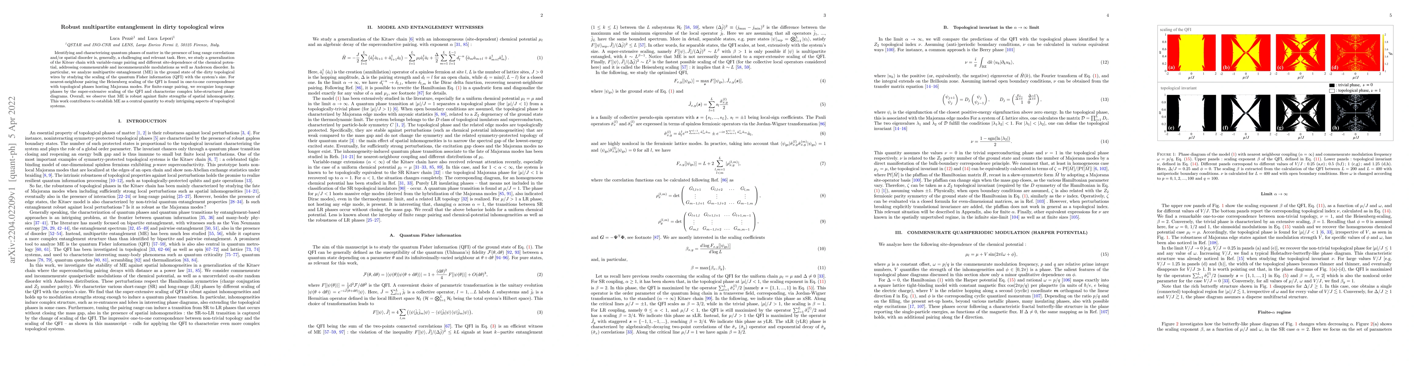 Thumbnail for Robust multipartite entanglement in dirty topological wires