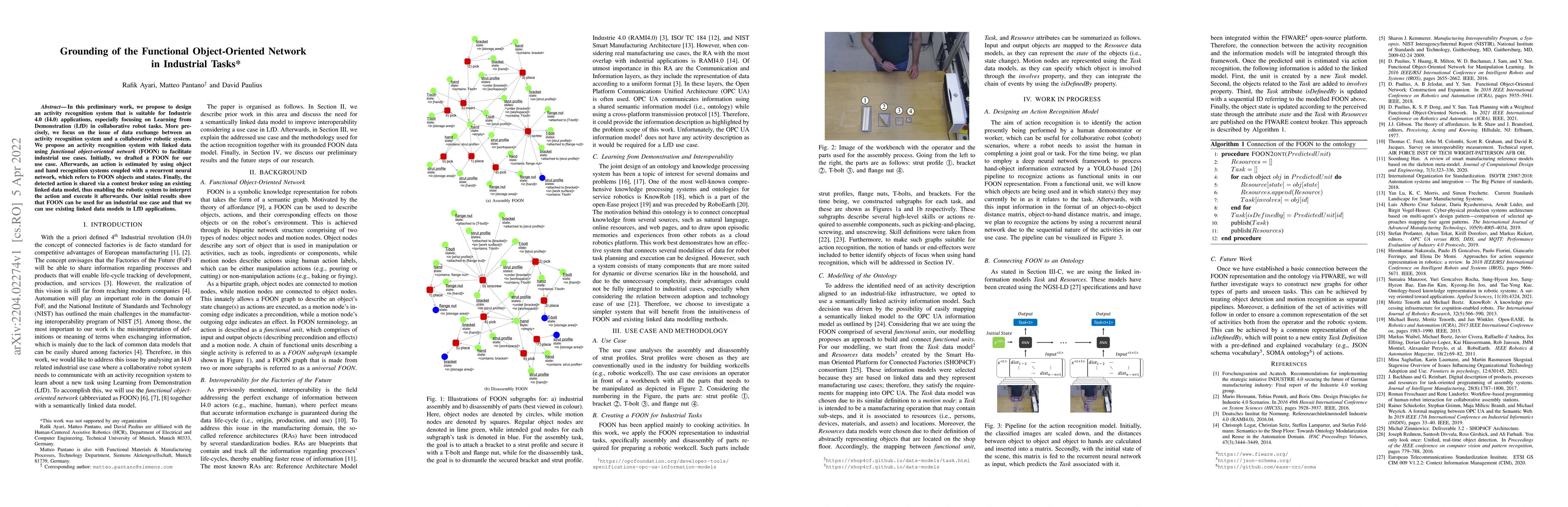 Thumbnail for Grounding of the Functional Object-Oriented Network in Industrial Tasks