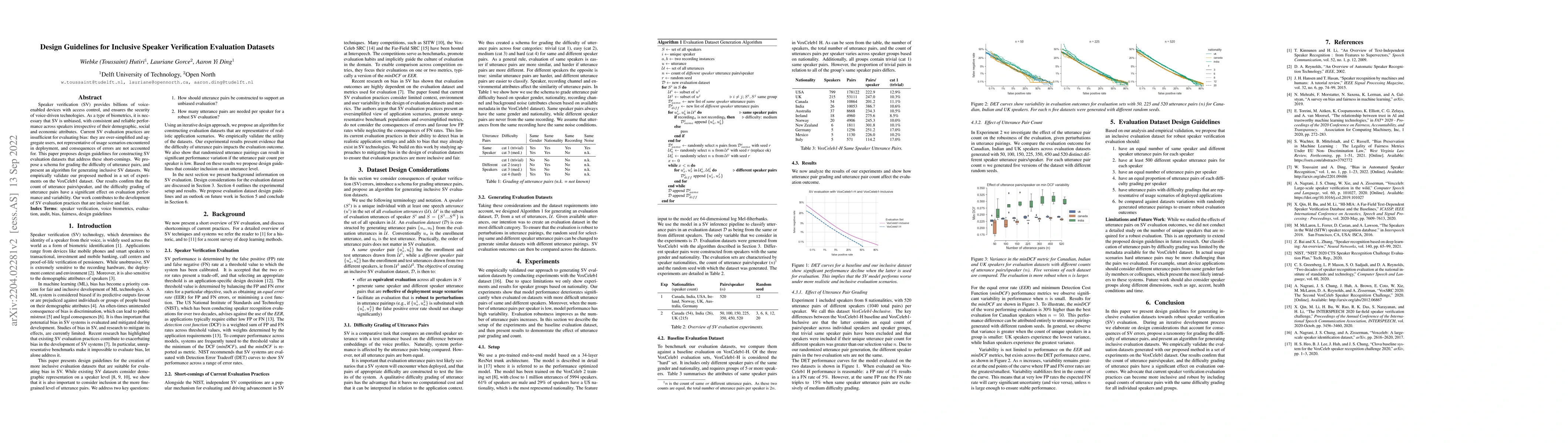 Thumbnail for Design Guidelines for Inclusive Speaker Verification Evaluation Datasets