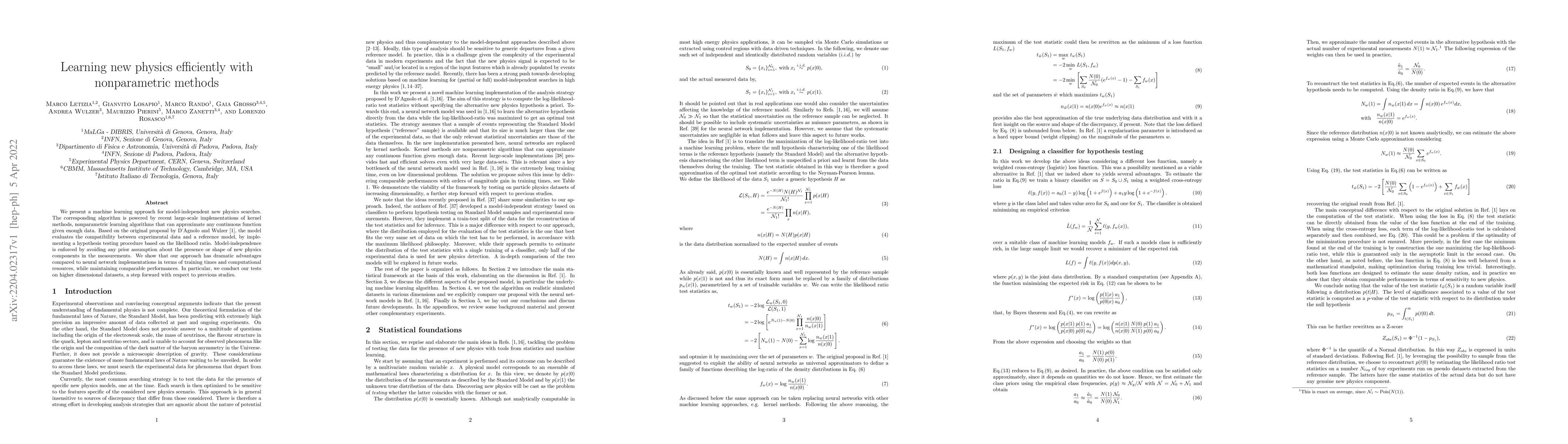 Thumbnail for Learning new physics efficiently with nonparametric methods