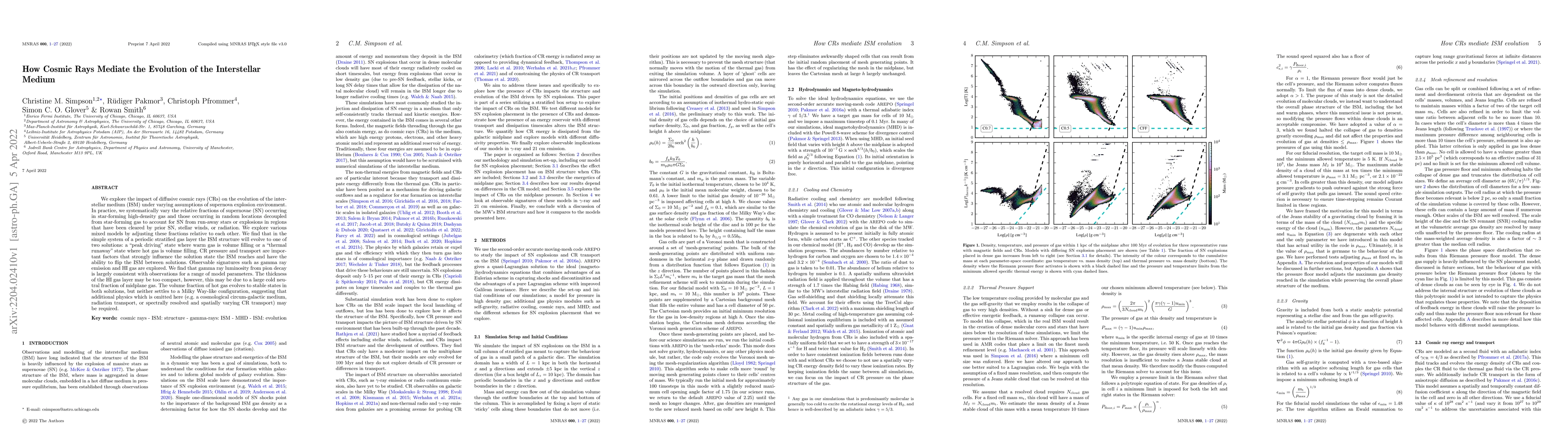 Thumbnail for How Cosmic Rays Mediate the Evolution of the Interstellar Medium
