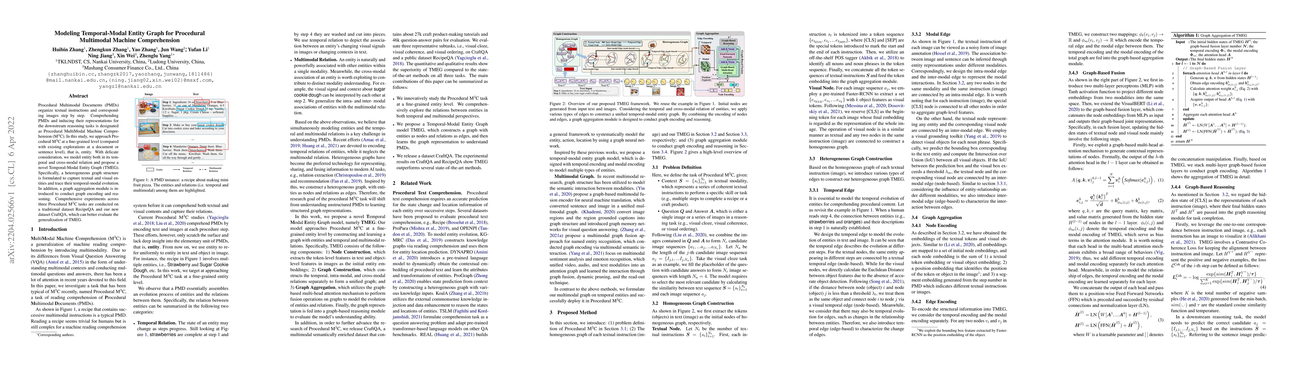 Thumbnail for Modeling Temporal-Modal Entity Graph for Procedural Multimodal Machine
  Comprehension