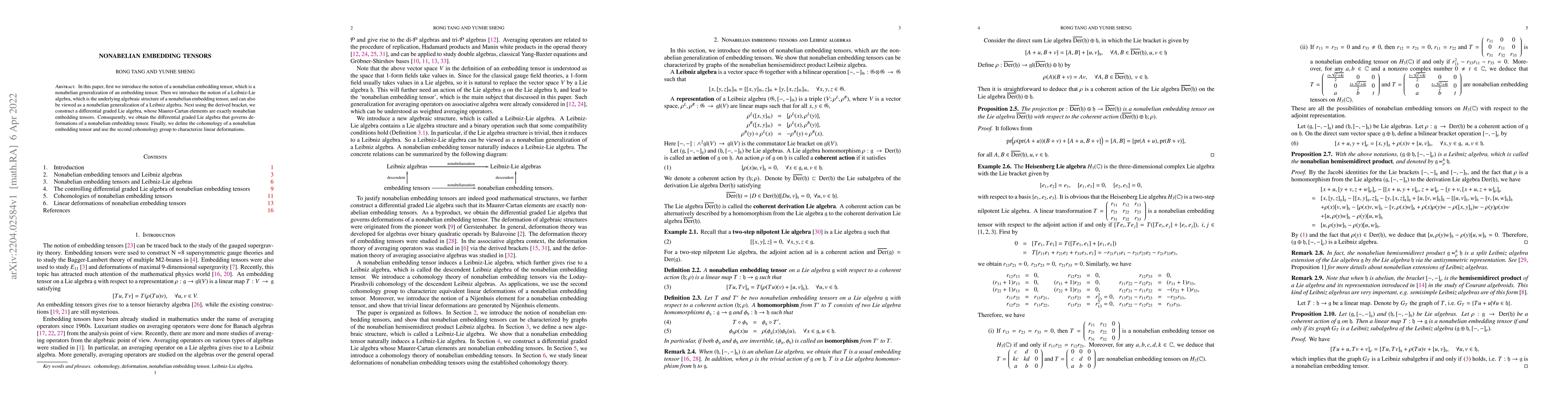Thumbnail for Nonabelian embedding tensors