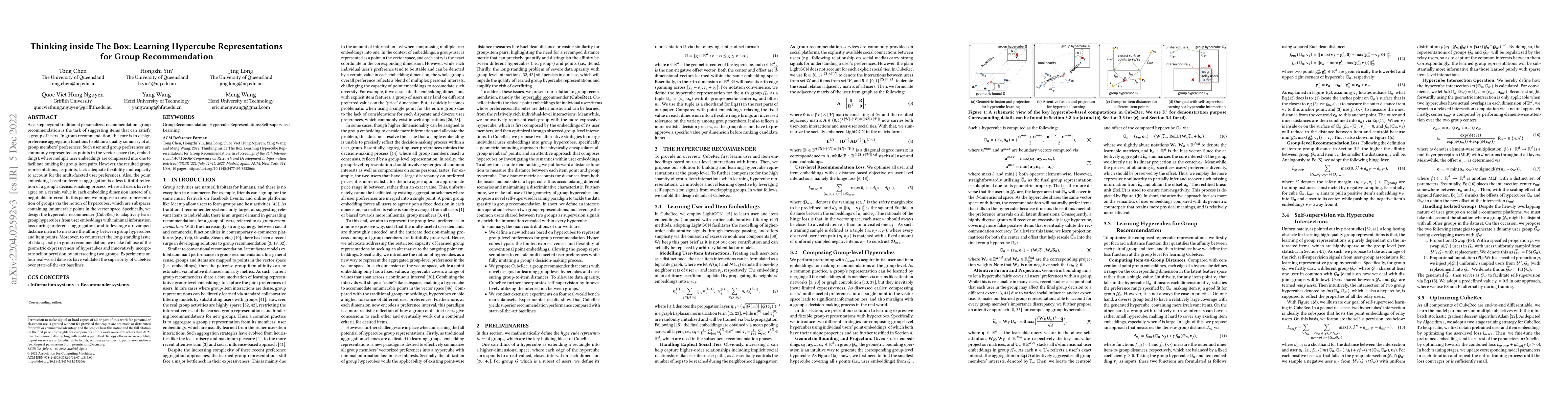 Thumbnail for Thinking inside The Box: Learning Hypercube Representations for Group
  Recommendation