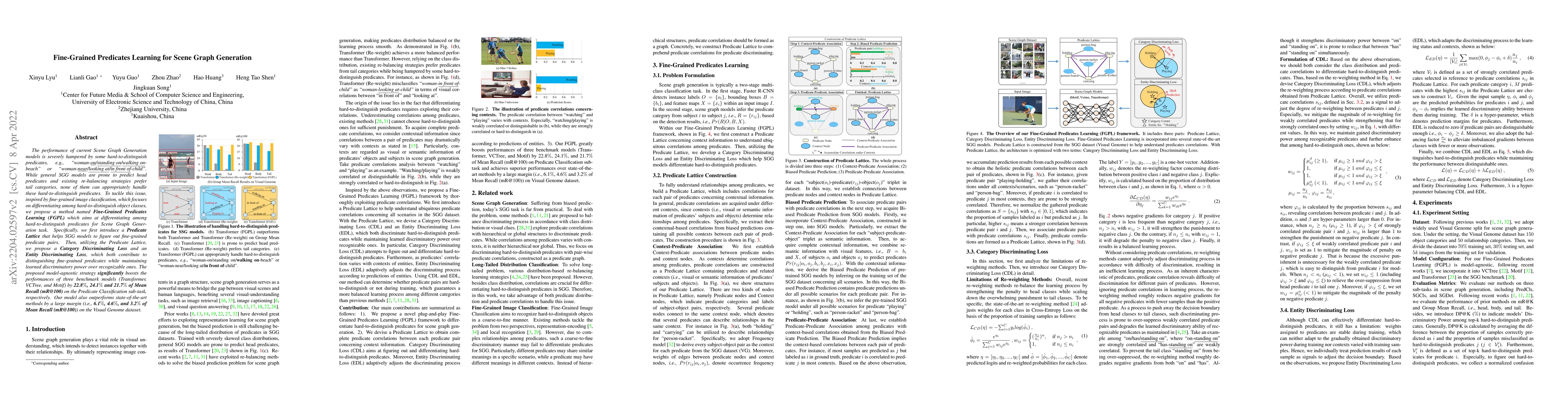 Thumbnail for Fine-Grained Predicates Learning for Scene Graph Generation