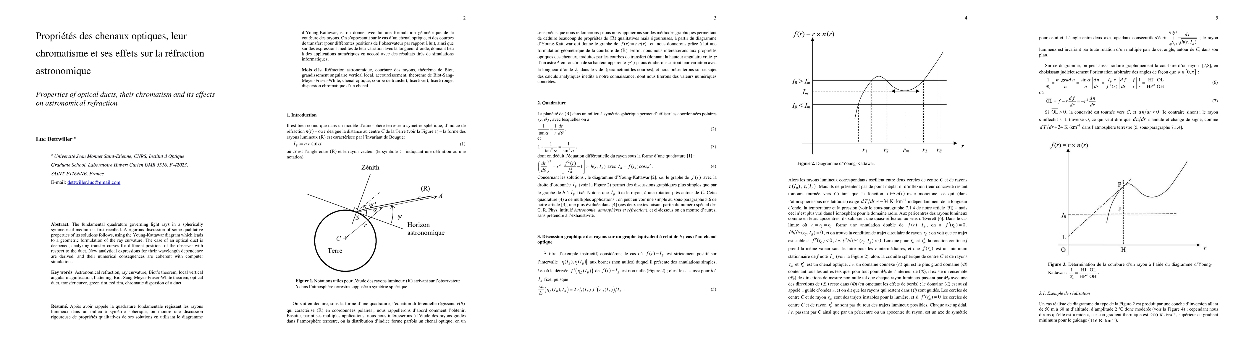 Thumbnail for Properties of optical ducts, their chromatism and its effects on
  astronomical refraction
